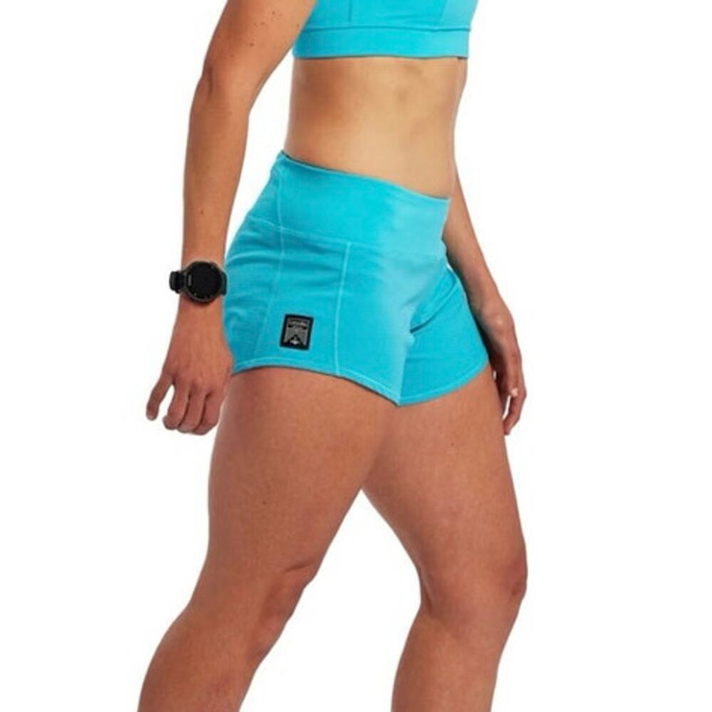 Oiselle NWT Vibrant Blue 4” Toolbelt Roga Running Shorts Size 20/22